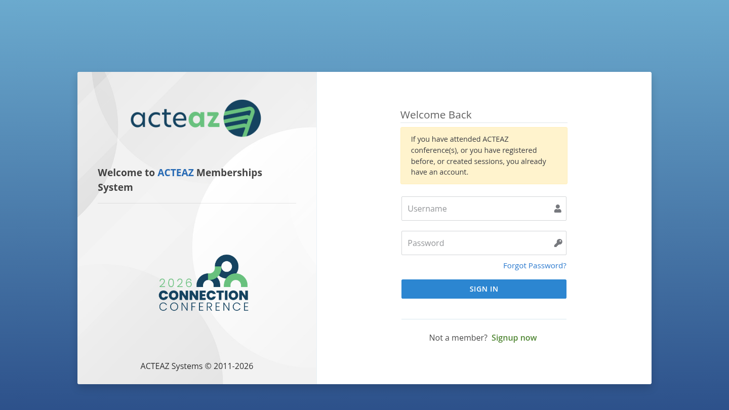 Conference & membership backend